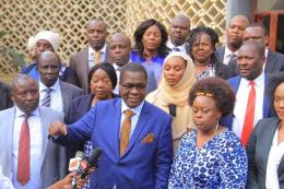 File image of Azimio MPs at Parliament.